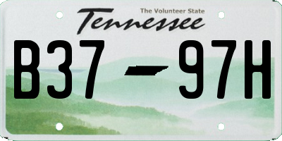 TN license plate B3797H