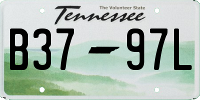 TN license plate B3797L