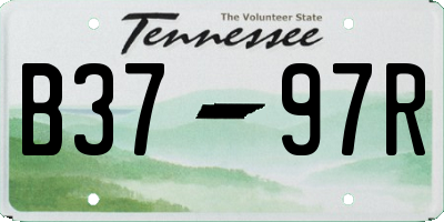 TN license plate B3797R