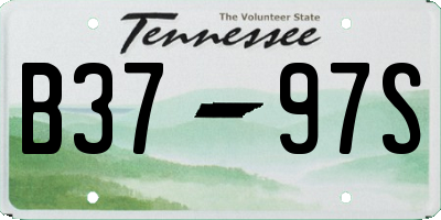 TN license plate B3797S