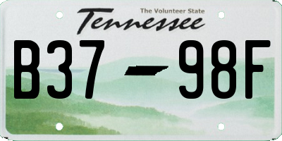TN license plate B3798F