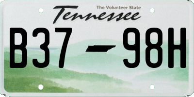 TN license plate B3798H