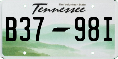 TN license plate B3798I