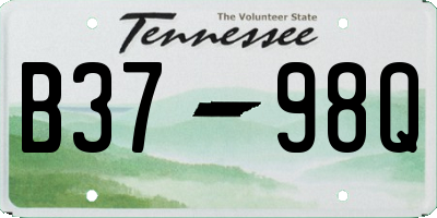 TN license plate B3798Q