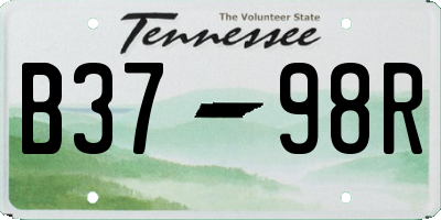 TN license plate B3798R