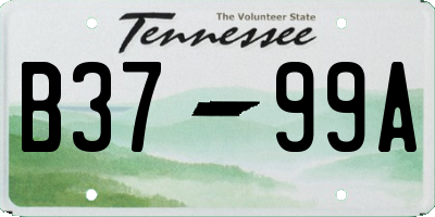 TN license plate B3799A