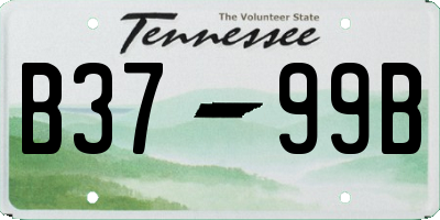 TN license plate B3799B
