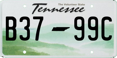 TN license plate B3799C