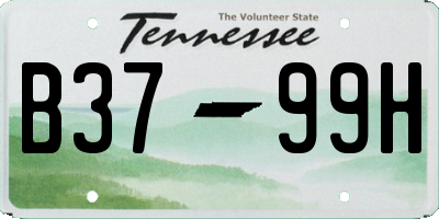 TN license plate B3799H