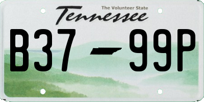 TN license plate B3799P