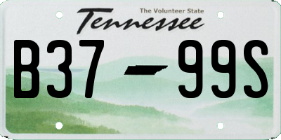 TN license plate B3799S