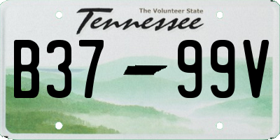TN license plate B3799V