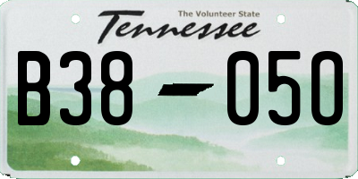 TN license plate B3805O
