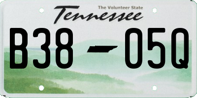 TN license plate B3805Q