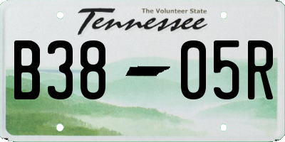 TN license plate B3805R