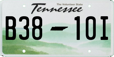 TN license plate B3810I