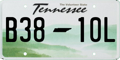 TN license plate B3810L