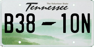 TN license plate B3810N