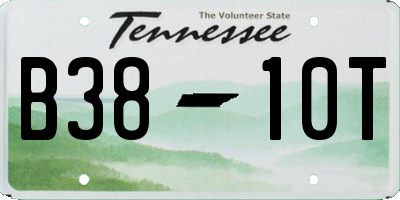 TN license plate B3810T