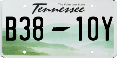 TN license plate B3810Y