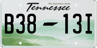 TN license plate B3813I