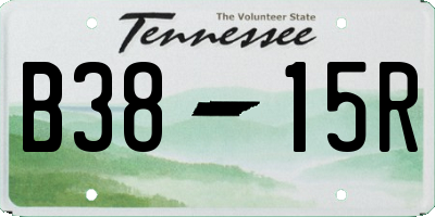TN license plate B3815R