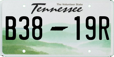 TN license plate B3819R
