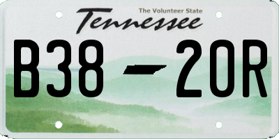 TN license plate B3820R