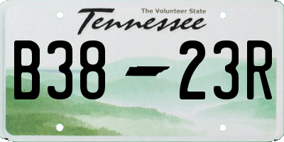 TN license plate B3823R