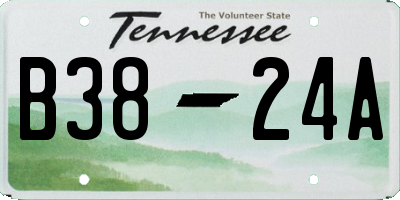TN license plate B3824A