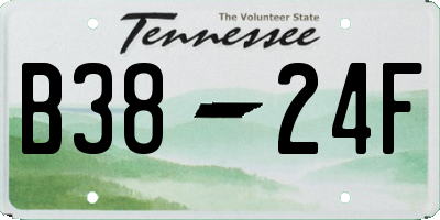 TN license plate B3824F