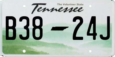 TN license plate B3824J