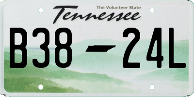 TN license plate B3824L
