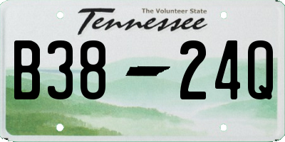 TN license plate B3824Q