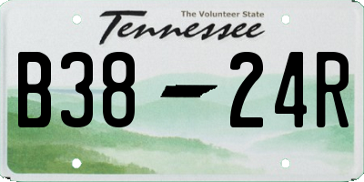 TN license plate B3824R