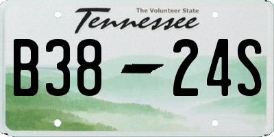 TN license plate B3824S