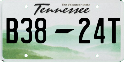 TN license plate B3824T