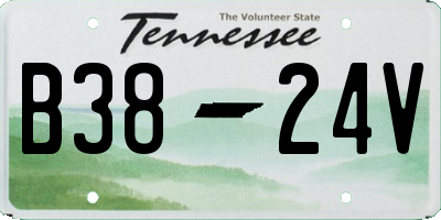 TN license plate B3824V