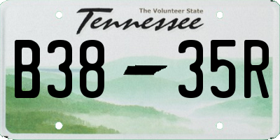 TN license plate B3835R