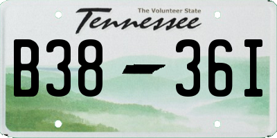 TN license plate B3836I