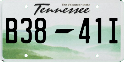 TN license plate B3841I