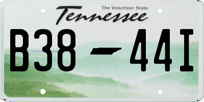 TN license plate B3844I