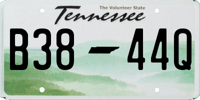TN license plate B3844Q