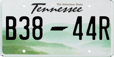 TN license plate B3844R