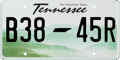 TN license plate B3845R