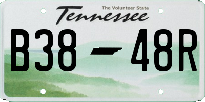 TN license plate B3848R