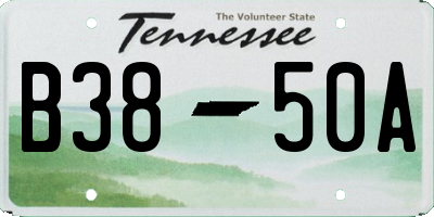 TN license plate B3850A