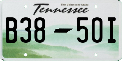 TN license plate B3850I