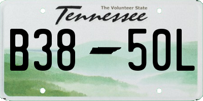 TN license plate B3850L