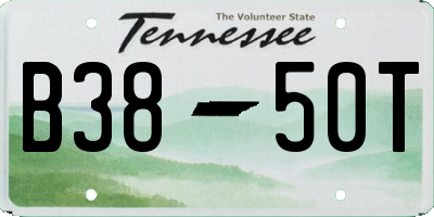 TN license plate B3850T